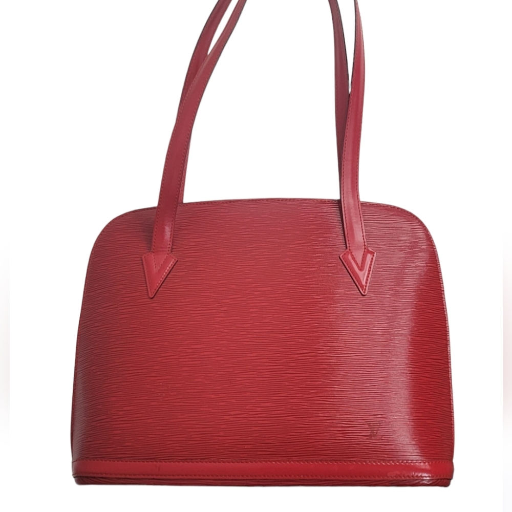 ✨Louis Vuitton Lussac Red Epi  leather Shoulder Bag